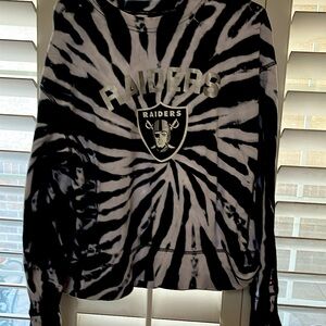 RAIDERS Adorable Tied Died sweatshirt Tommy Hilfiger extra large